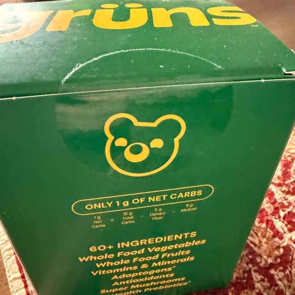Grüns Superfoods Greens Gummies Box - Picture 2 of 6